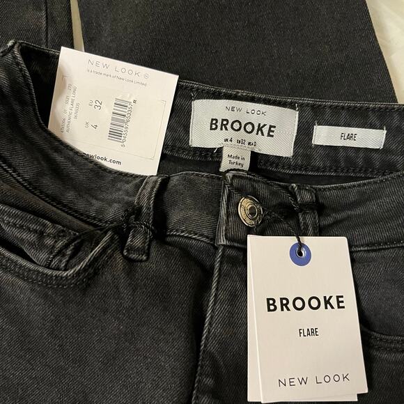 New Look Brooke Flare Jean in Black Wash Size UK4/US0 - Picture 5 of 7